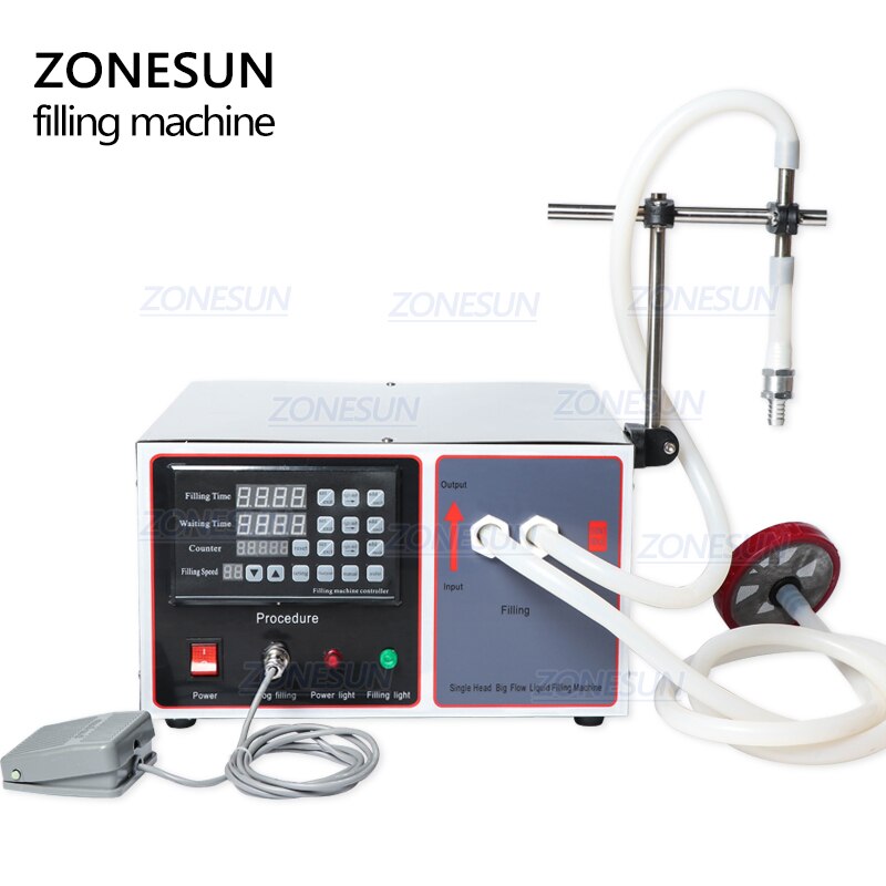ZONESUN ZS-GFK17B 20-17000ml Semi Automatic Diaphragm Pump Liquid Filling Machine ZONESUNPRO