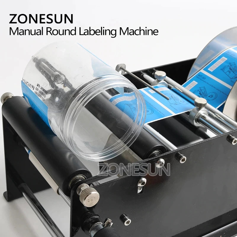 ZONESUN ZS-50 Manual Round Bottle Labeling Machine ZONESUNPRO