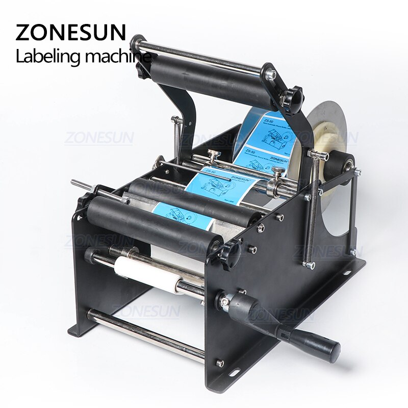 ZONESUN ZS-50P Manual Small Round Bottle Labeling Machine ZONESUNPRO