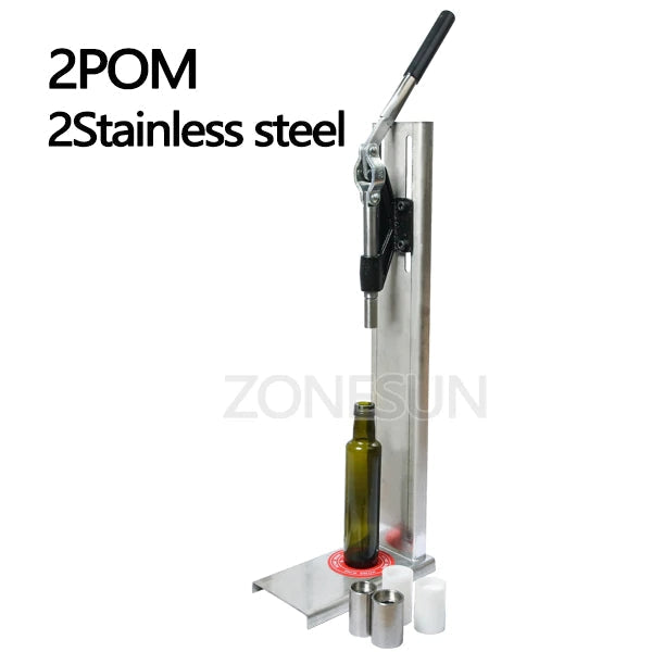 ZONESUN 20-24mm Manual Stainless Steel Wine Corking Capping Machine ZONESUNPRO