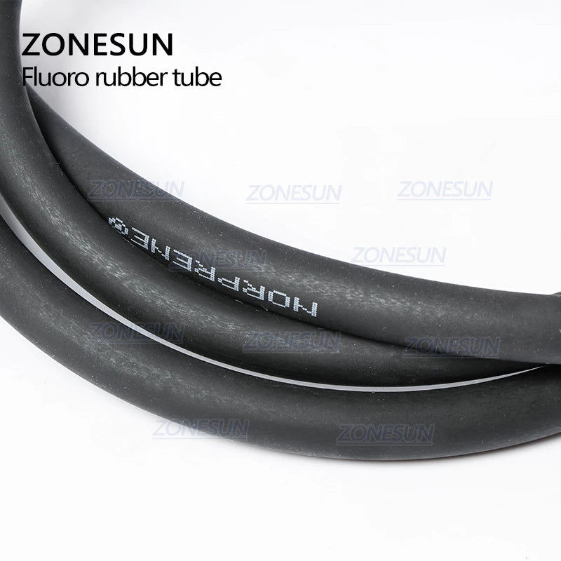 ZONESUN PJ-GZ6 Length 2m Inside Diameter 6mm Fluorine Rubber Pipe Tube For Filling Machine ZONESUNPRO