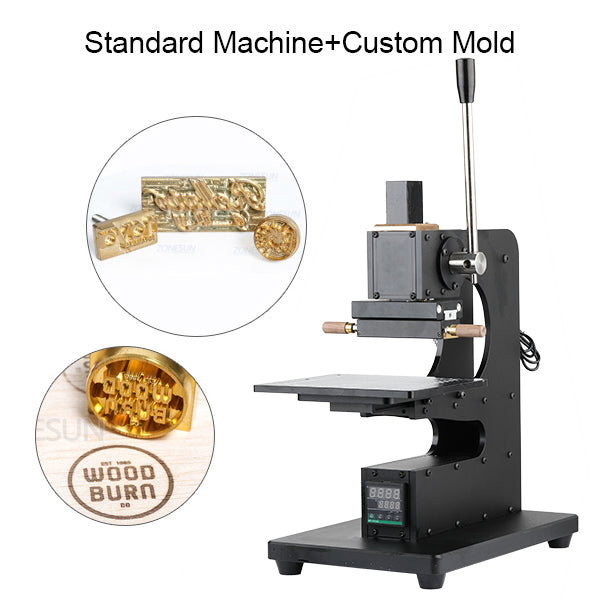 ZONESUN WT-90XTS Manual Hot Foil Stamping Machine | Infrared Locator | 50–350°C | Leather Wood Paper Plastic ZONESUNPRO