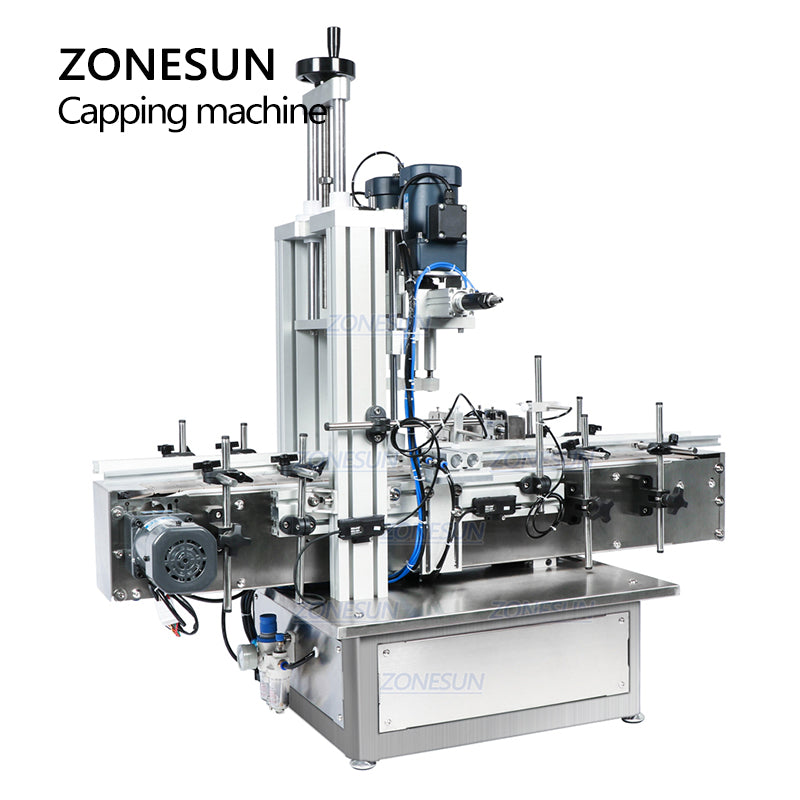 ZONESUN ZS-XG1870 18-70mm Pneumatic Desktop Automatic Capping Machine ZONESUNPRO