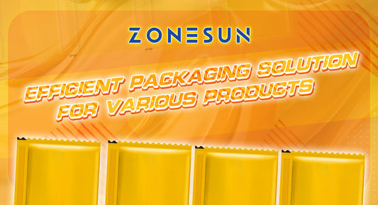 Zonesun efficient packaging solution for various products with yellow sachet packs