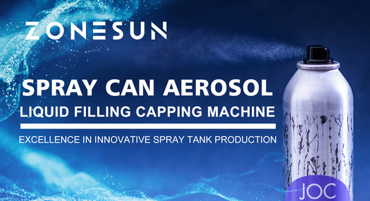 ZONESUN ZS-QW1600 AEROSOL FILLING MACHINE SPRAY CAN SEALING MACHINE
