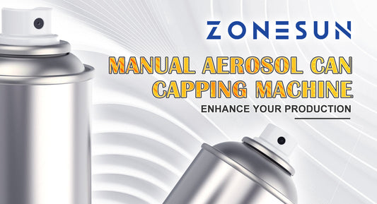 Close-up of silver manual aerosol spray cans with ZONESUN branding and production enhancement text