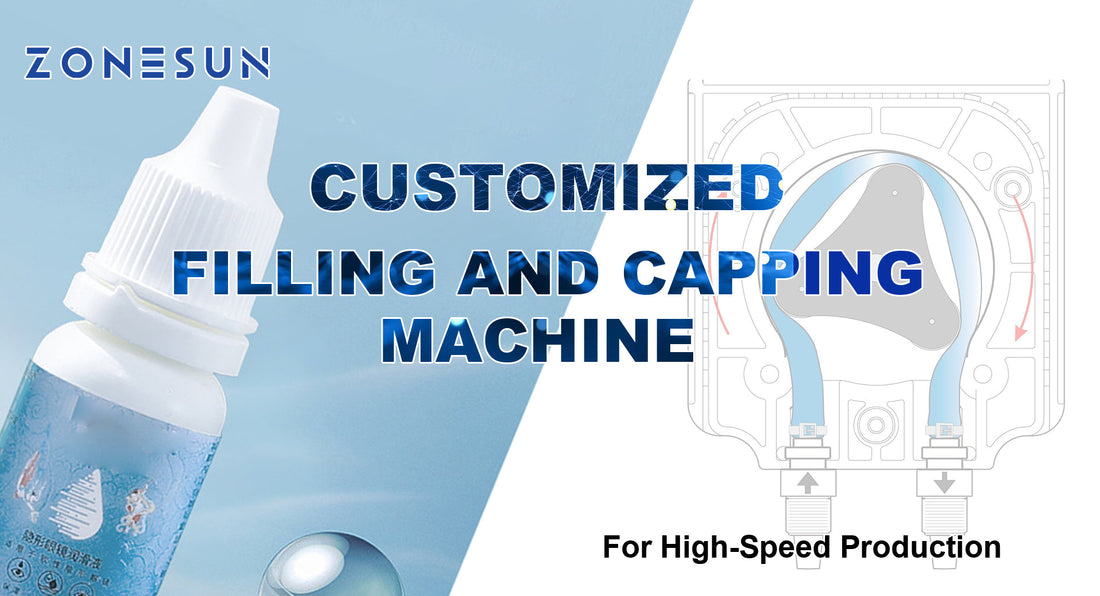 Customized filling and capping machine for high-speed production with dropper bottle and schematic
