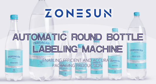 ZONESUN ZS-CYGDP6 AUTOMATIC ROUND BOTTLE LABELING MACHINE: STREAMLINING INDUSTRIAL LABELING PROCESSES