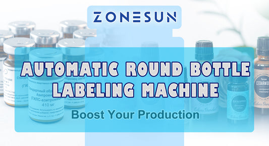ZONESUN ZS-TB130 AUTOMATIC ROUND BOTTLE LABELING MACHINE: ENHANCING EFFICIENCY AND ACCURACY IN PACKAGING