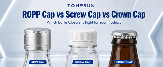 ROPP Cap vs Screw Cap vs Crown Cap: Which Bottle Closure Should You Choose?