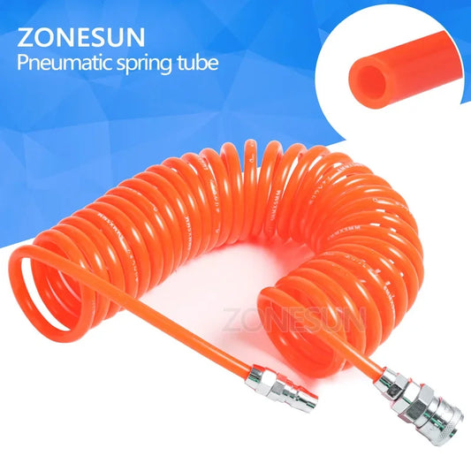 ZONESUN Air Pipes Fitting Sets Red Tube For Air Compressor Air Pipe Connector Fitting, Tubing Fitting