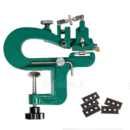 ZONESUN Leather Paring Device Kid Manual Leather Skiver Hand Skiving Machine