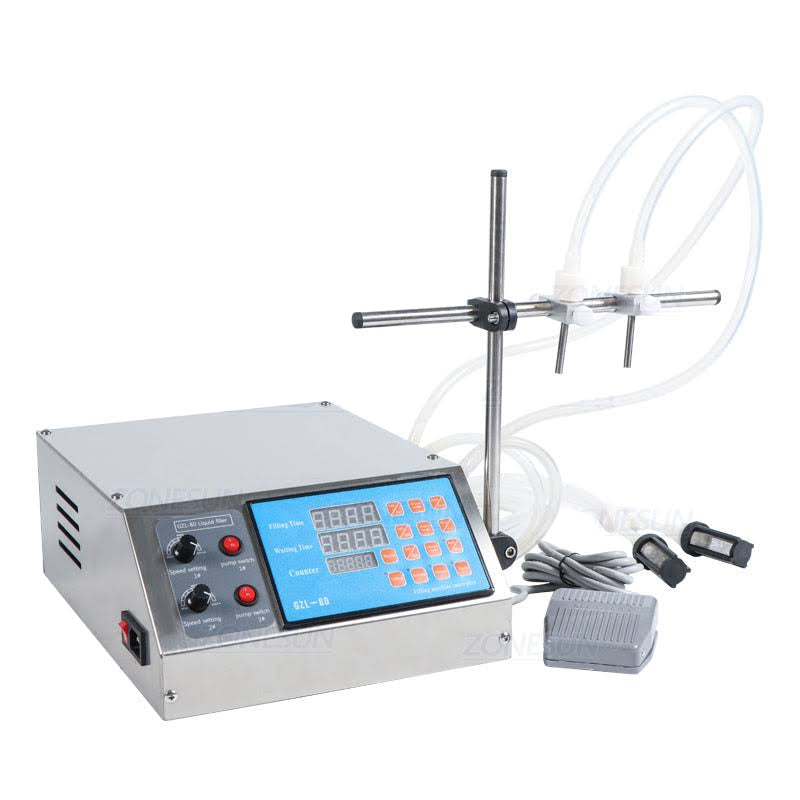 ZONESUN 2 Nozzles Peristaltic Pump Liquid Filling Machine