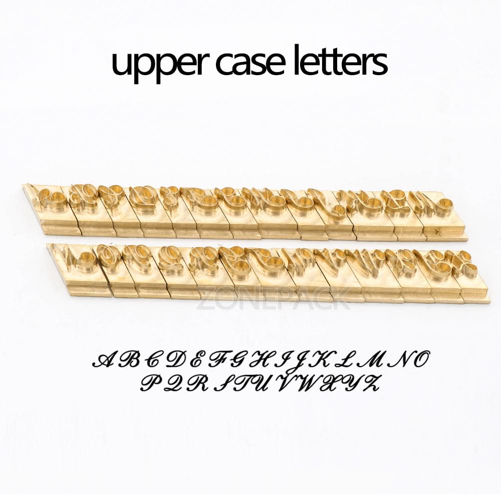 ZONESUN A8mm Copper Brass Stamping Molds for Letters, Numbers & Symbols