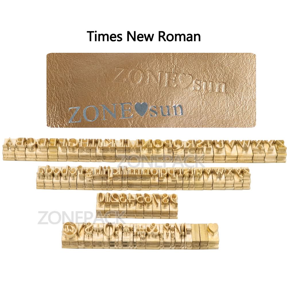 ZONESUN A8mm Copper Brass Stamping Molds for Letters, Numbers & Symbols