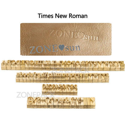 ZONESUN A8mm Copper Brass Stamping Molds for Letters, Numbers & Symbols