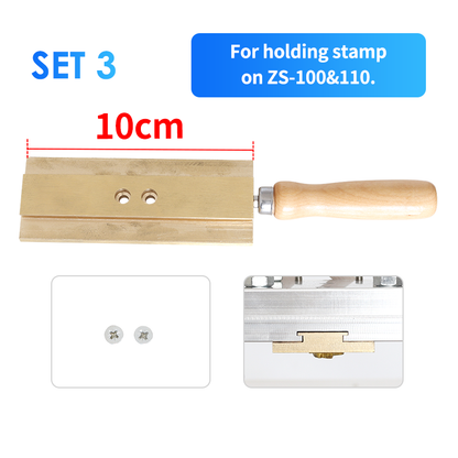 ZONESUN Hot Stamping Machine T Slot Letter Mold Holder ZS-TS