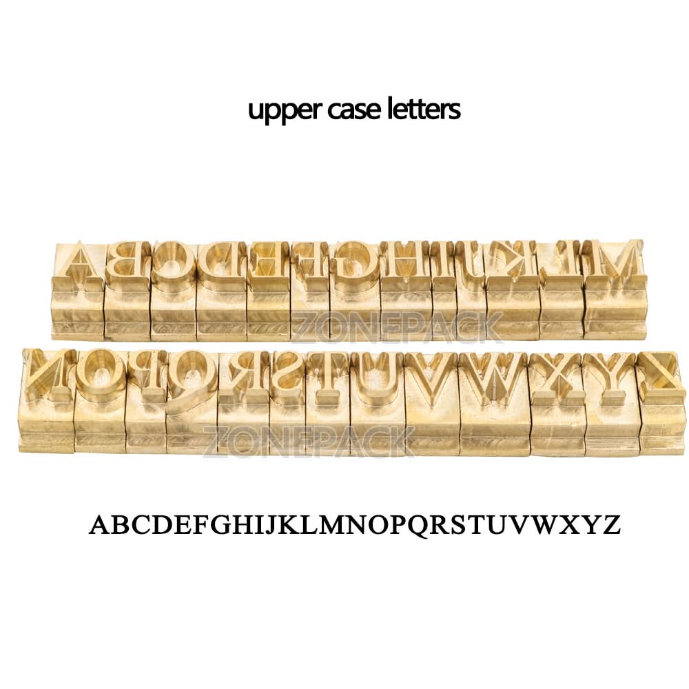 ZONESUN A8mm Copper Brass Stamping Molds for Letters, Numbers & Symbols