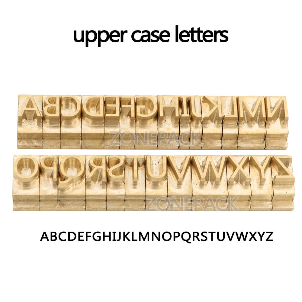 ZONESUN A8mm Copper Brass Stamping Molds for Letters, Numbers & Symbols