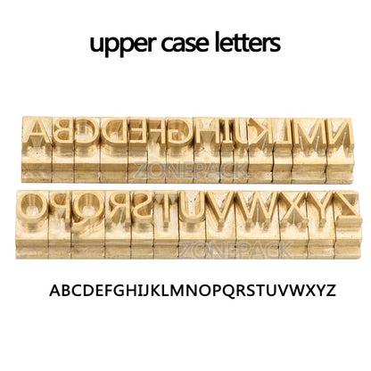 ZONESUN A8mm Copper Brass Stamping Molds for Letters, Numbers & Symbols