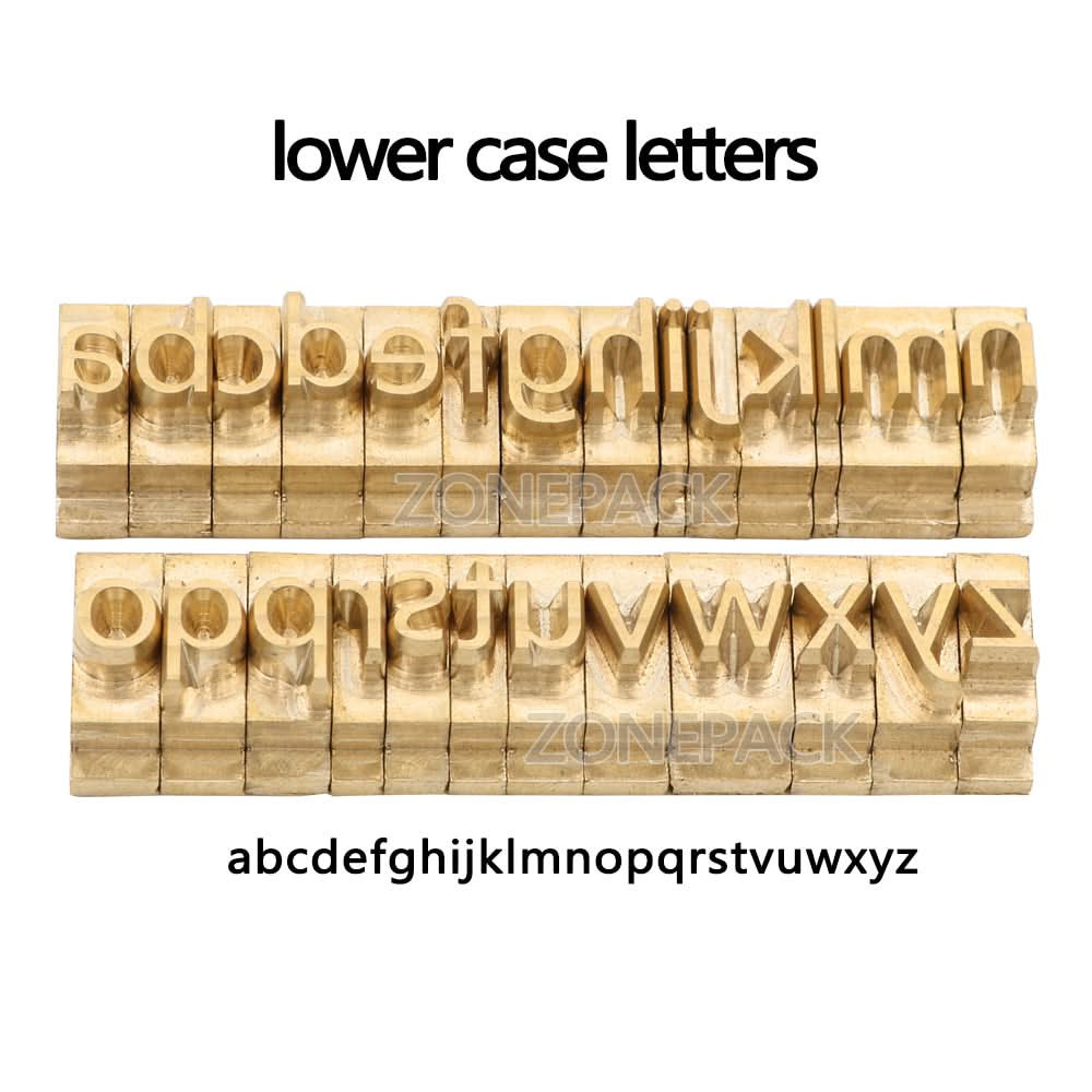 ZONESUN A8mm Copper Brass Stamping Molds for Letters, Numbers & Symbols