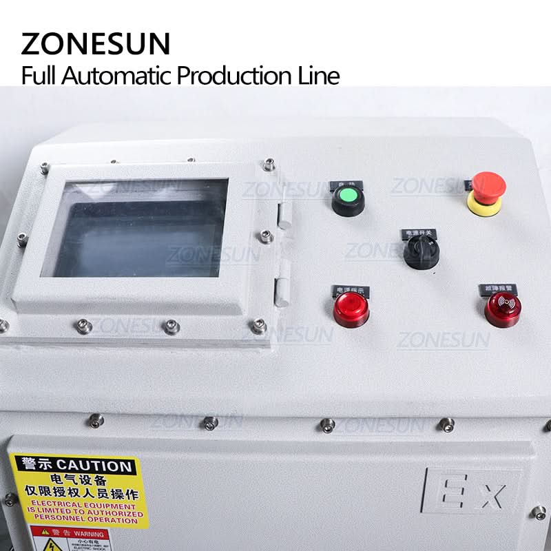 ZONESUN ZS-FAL180EX Explosion-Proof Bottling Line for Chemicals Liquids and Creams Zonesun