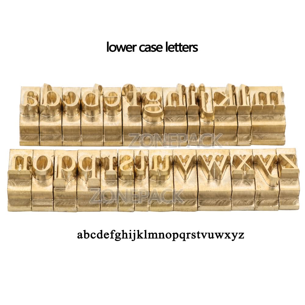 ZONESUN A8mm Copper Brass Stamping Molds for Letters, Numbers & Symbols