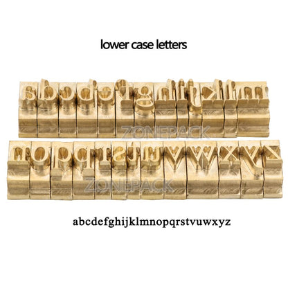 ZONESUN A8mm Copper Brass Stamping Molds for Letters, Numbers & Symbols