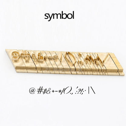 ZONESUN A8mm Copper Brass Stamping Molds for Letters, Numbers & Symbols
