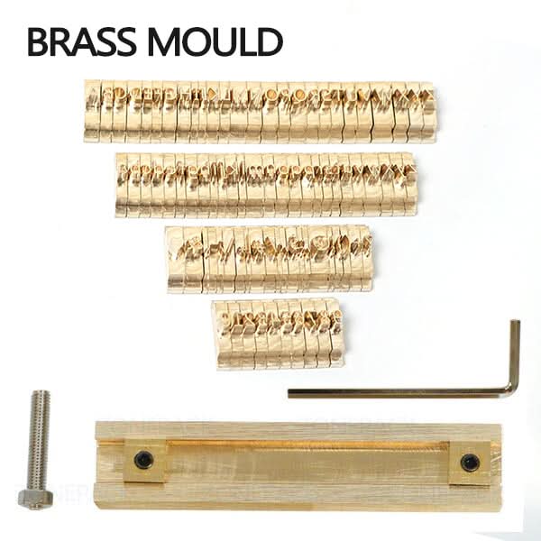 ZONESUN A8mm Copper Brass Stamping Molds for Letters, Numbers & Symbols