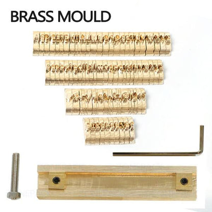 ZONESUN A8mm Copper Brass Stamping Molds for Letters, Numbers & Symbols