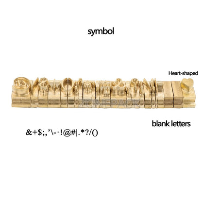 ZONESUN A8mm Copper Brass Stamping Molds for Letters, Numbers & Symbols