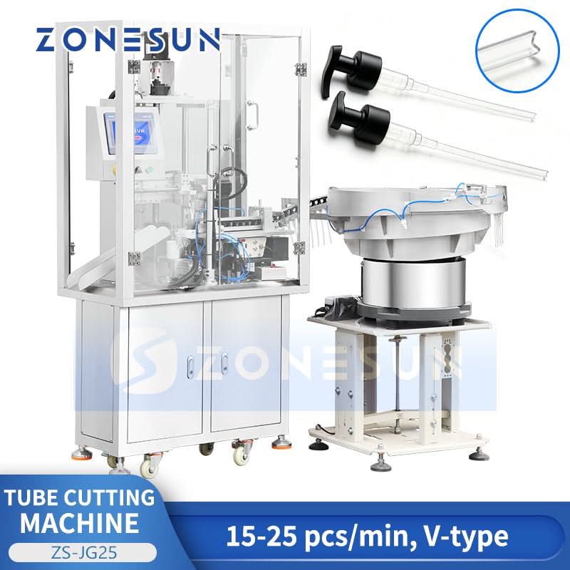 ZONESUN ZS‑JG25 Automatic V‑Shape Tube Cutting Machine for Pump & Spray Tubes | High‑Precision V‑Cut Tube Cutter  ZONESUNPRO