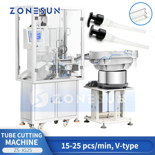 ZONESUN ZS‑JG25 Automatic V‑Shape Tube Cutting Machine for Pump & Spray Tubes | High‑Precision V‑Cut Tube Cutter  ZONESUNPRO