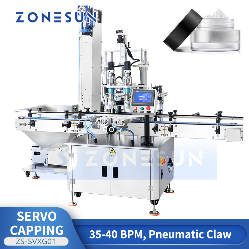 ZONESUN ZS-SVXG01 Automatic Servo Screw Capping Machine Double Heads Capper