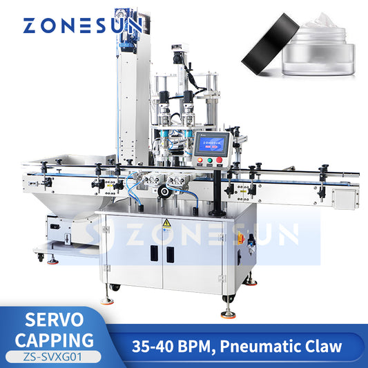 ZONESUN ZS-SVXG01 Automatic Servo Screw Capping Machine Double Heads Capper