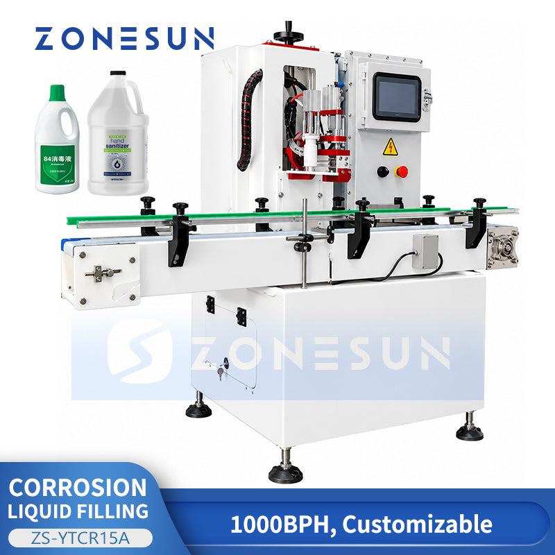 ZONESUN ZS-YTCR15A Rotary Explosion-Proof Corrosive Liquid Filling Machine