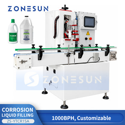 ZONESUN ZS-YTCR15A Rotary Explosion-Proof Corrosive Liquid Filling Machine