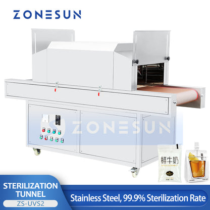 ZONESUN ZS-UVS2 UV Sterilization Tunnel for Food & Industrial Disinfection
