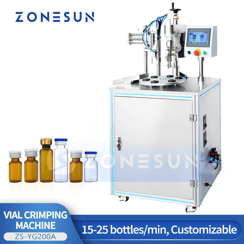 ZONESUN ZS-YG200A Semi-Automatic Vial Aluminum Cap Crimping Machine
