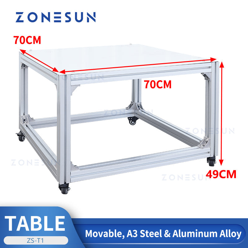 ZONESUN ZS-T1 Movable Table for Filling and Labeling Machines