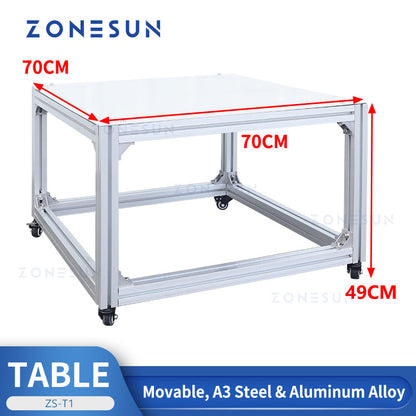 ZONESUN ZS-T1 Movable Table for Filling and Labeling Machines