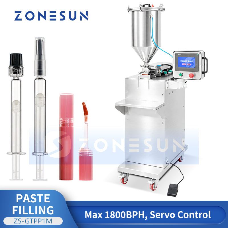 ZONESUN ZS-GTPP1M Pressurized Hopper Lipstick Paste Filler with Optional Heating and Mixing