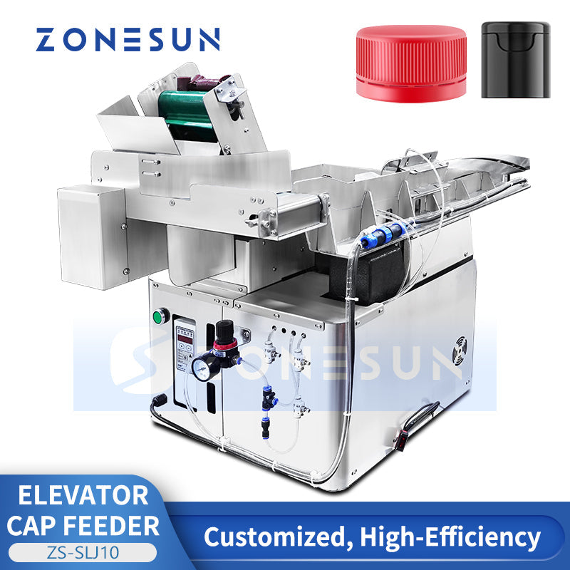 Screw cap feeding machine