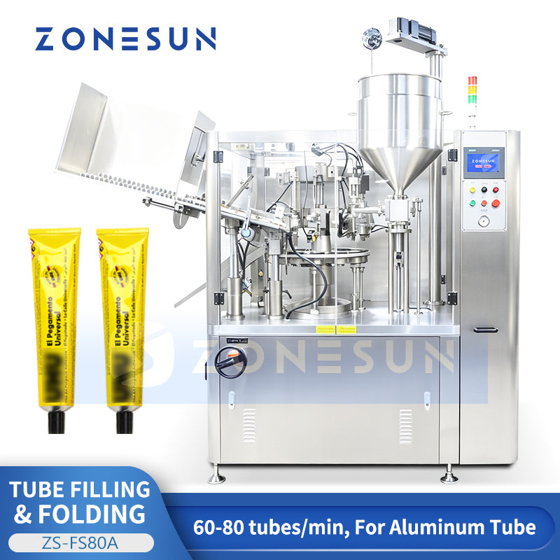 ZONESUN ZS-FS80A Aluminum Tube Multi-Fold Sealing and Coding Machine