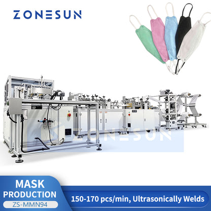 ZONESUN ZS-MMN94 Automatic KF94 3D Face Mask Making Machine