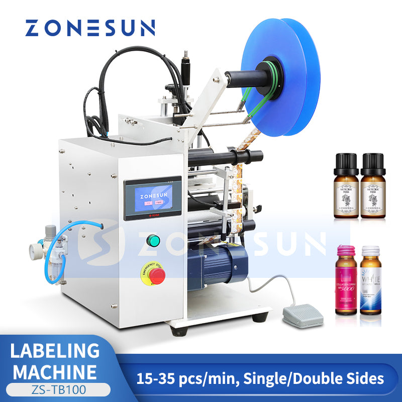 Round Bottle Single Double Sides Labeling Machine