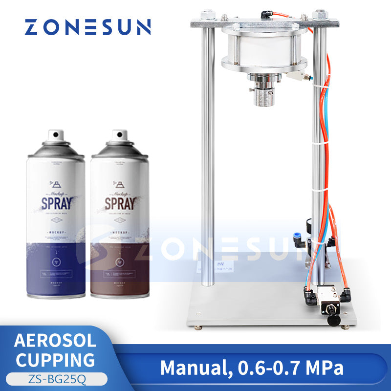 ZONESUN ZS-BG250 Manual Aerosol Can Valve Dismantling Machine