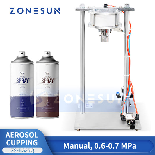 ZONESUN ZS-BG250 Manual Aerosol Can Valve Dismantling Machine