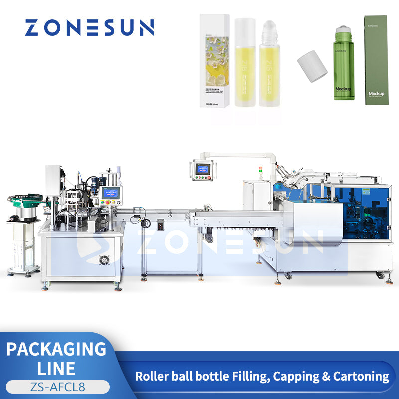 Roll-on Bottle Cartoning Production Line